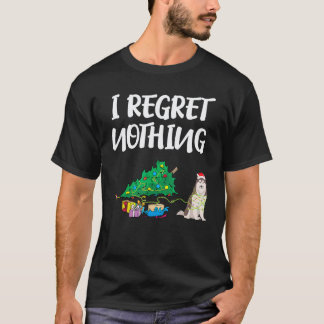 Grappige Husky Hond Kerst T-shirt Puppy Huisdier H