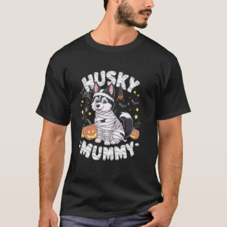 Grappige Husky-hondliefhebber Lui Halloween-kostuu T-shirt