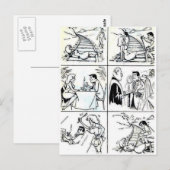 Grappige huwelijk / Dating Relatie Cycle Briefkaart (Voorkant / Achterkant)