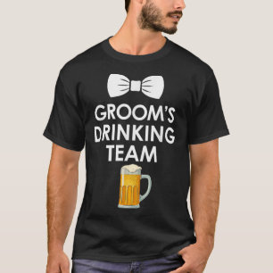 Grappige huwelijksfeest vrijgezellenfeest bruidego t-shirt