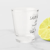Grappige Huwelijkskaart Save the Date Huwelijk, Br Shot Glas (Links)