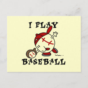 Grappige I Play Baseball T-shirts en cadeaus Briefkaart