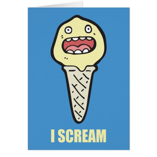 Grappige Ice Cream Cone - Ik schreeuw om ijs (Voorkant)