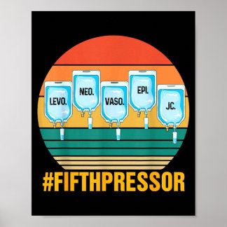 Grappige icu er rn kritieke zorg verpleegster verp poster