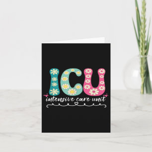 Grappige icu-verpleegster Intensive Care Unit-verp Kaart