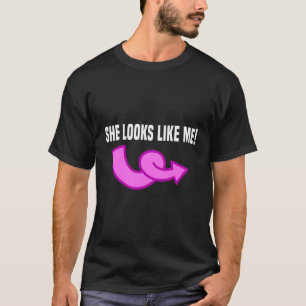 Grappige identieke tweeling die ze lijkt op mij R T-shirt