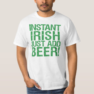 Grappige Ierse bierhumor T-shirt