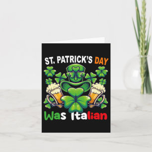 Grappige Ierse Italiaanse St Patricks Dag Vrouwen  Kaart