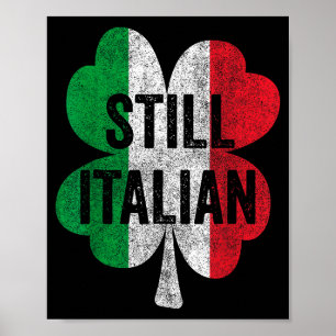 Grappige Ierse klavertjes St. Patrick's Day Mannen Poster