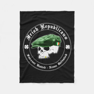 Grappige Ierse Republikeinen Vintage Vervuild Ierl Fleece Deken