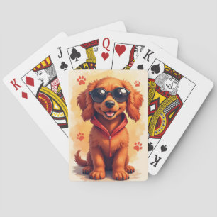 Grappige Ierse Rode Setter Kawaii Hond Pokerkaarten