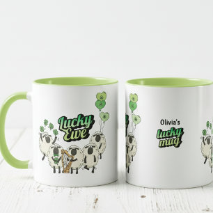 Grappige Ierse Schapen Lucky Mok