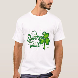 Grappige Ierse Shamrock Quote voor St. Patrick's D T-shirt