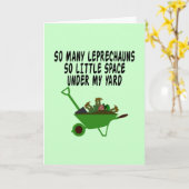 Grappige Ierse slogan Kaart (Gele Bloem)