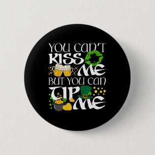 Grappige Ierse St. Patrick's Dag serveerster Rtend Ronde Button 5,7 Cm