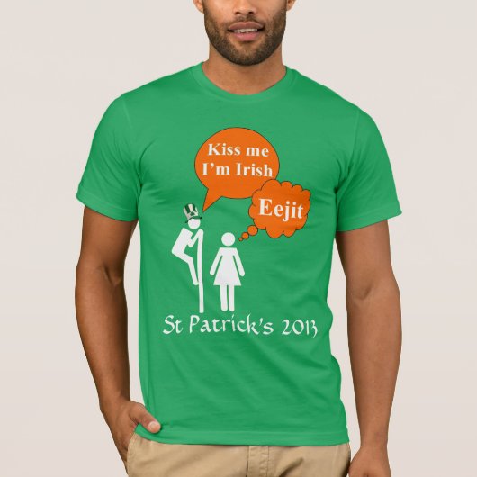 Grappige Ierse St. Patrick's dag T-shirt (Voorkant)