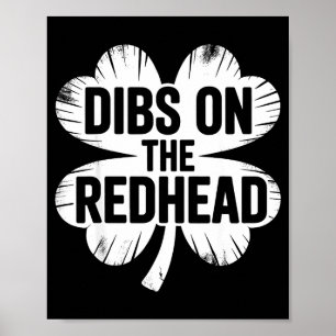 Grappige Ierse St. Patrick's Day klavertje vier cl Poster