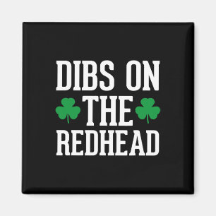 Grappige Ierse St. Patrick's Day Shamrock Dibs On Magneet
