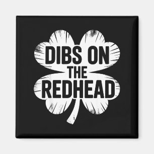 Grappige Ierse st. patricks day shamrock dibs op d Magneet