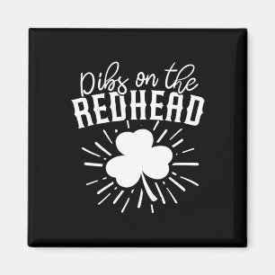 Grappige Ierse St Patricks Day Shamrock Dibs Op De Magneet