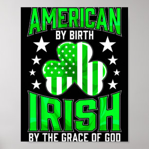 Grappige Ierse trots St. Patrick's Day Keltisch gr Poster