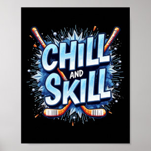 Grappige ijshockey quote cadeau vaardigheid poster