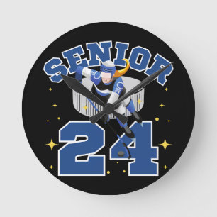 Grappige IJshockey Senior 2024 Ronde Klok