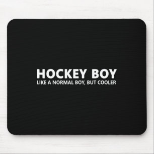 Grappige ijshockeyjongen hockey zoon muismat