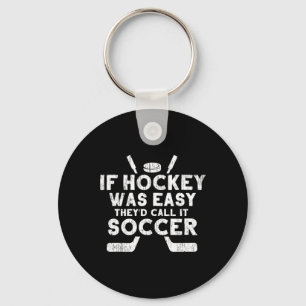 Grappige ijshockeyspeler doelverdediger sportcadea sleutelhanger