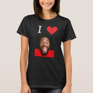 Grappige Ik Hou Van Vriendje Foto Persoonlijk T-shirt