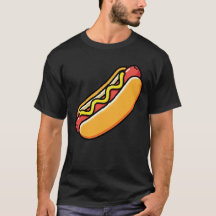 Grappige illustratie van hotdog snack