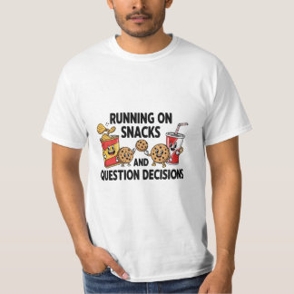 Grappige Illustratie van Snackliefhebber Citaat – T-shirt