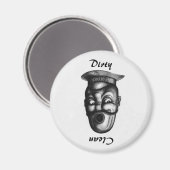 Grappige Illustratie Vuile/Schone Vaatwasser Magneet (Voorkant / Achterkant)