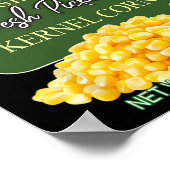 Grappige ingeblikte kernel maïs Halloween Matching Poster (Hoek)