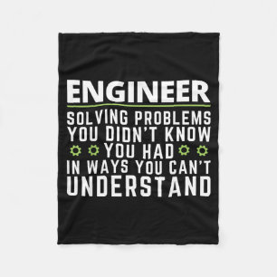 Grappige Ingenieur Sarcastische Citaten Engineerin Fleece Deken