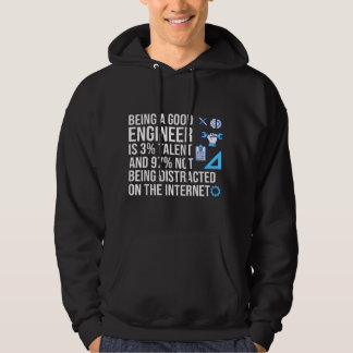 Grappige Ingenieurs Kunst Mannen Vrouwen Computer  Hoodie