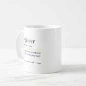 Grappige Ingenieursdefinitie Cadeau Koffiemok (Voorkant links)