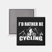 grappige inspirerend fietscitaten magneet (Voorkant / Achterkant)