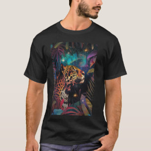 Grappige Inspirerend Jaguar Art Graphic Ret T-shirt