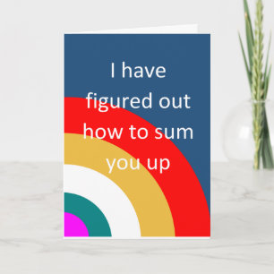Grappige inspirerende felicitatie kaart