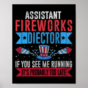 Grappige Instant Fireworks-regisseur I Run You Run Poster