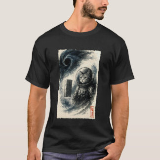 Grappige Interstellaire Kat Astronaut Kitten Ruimt T-shirt