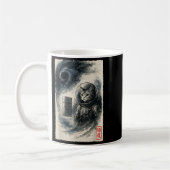 Grappige Interstellaire Kat Astronaut Kitten Space Koffiemok (Links)