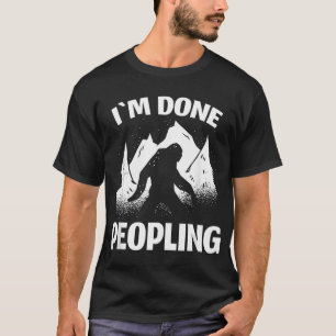Grappige Introvert Bigfoot Kantoor Humor Ik Ben Kl T-shirt