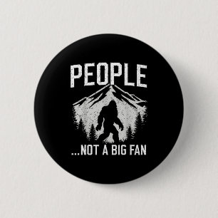 Grappige Introvert Bigfoot Mensen Geen Grote Fan V Ronde Button 5,7 Cm
