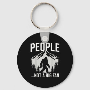 Grappige Introvert Bigfoot Mensen Geen Grote Fan V Sleutelhanger