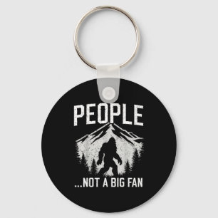 Grappige Introvert Bigfoot Mensen Geen Grote Fan V Sleutelhanger