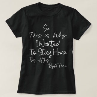 Grappige Introvert Quote Stay Home Gift voor Verpl T-shirt