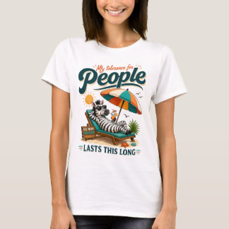 Grappige Introvert Zebra Humor T-shirt