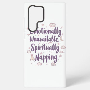Grappige introverte humor met malle wolken samsung galaxy hoesje